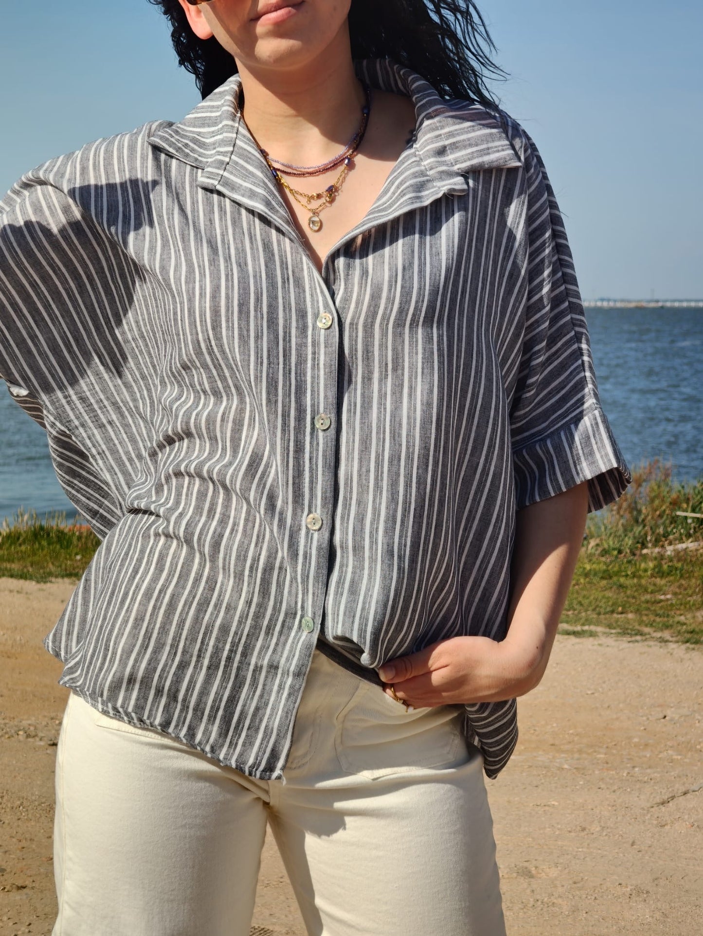 CONJUNTO LINHO COM RISCAS