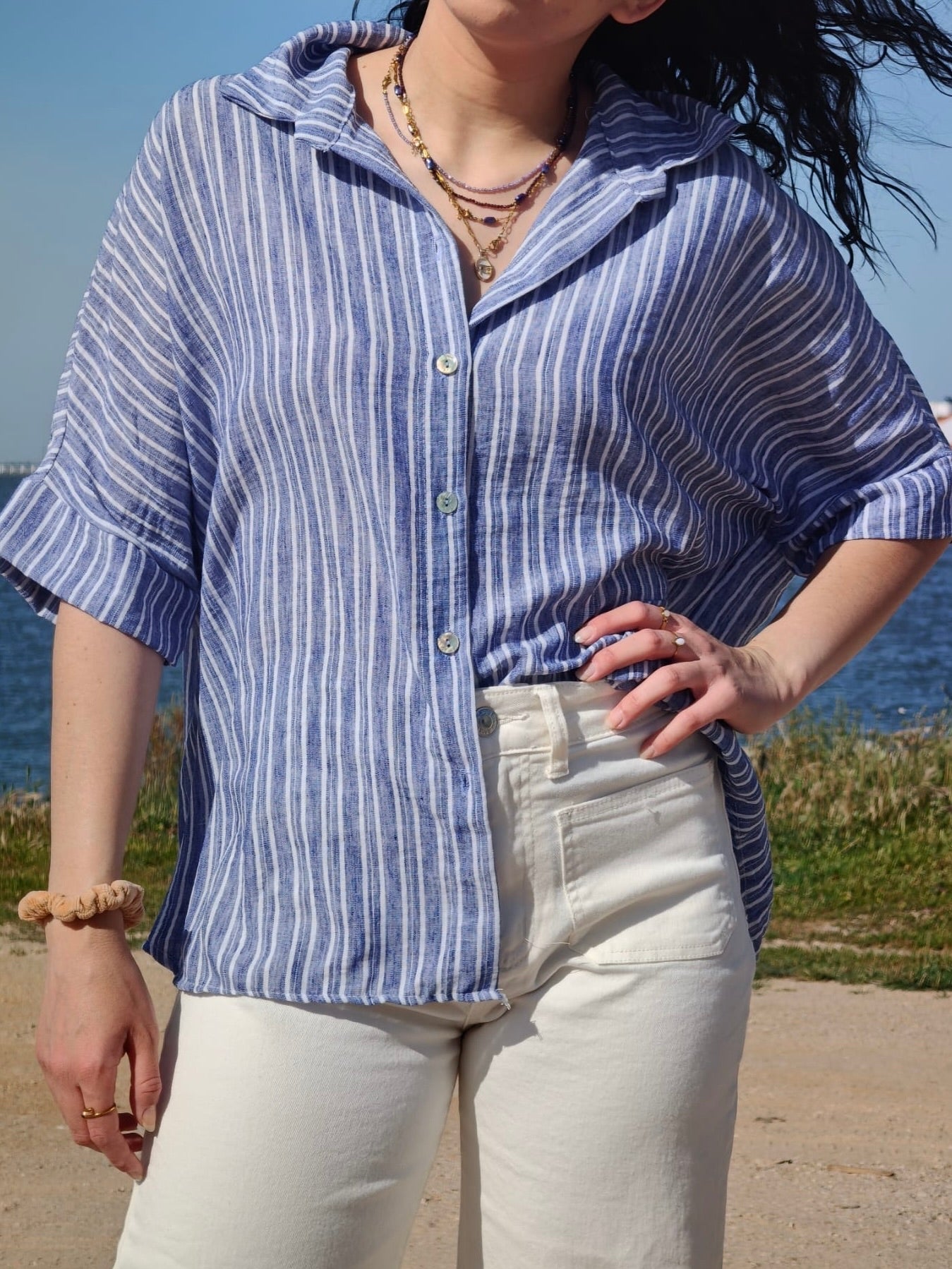 CONJUNTO LINHO COM RISCAS